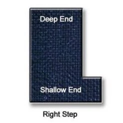 Polar 16' X 32' Rectangle With Right Side Step Winter Pool Cover, 10 Year Warranty -Clean Pool Supply Pro Strength Polar Winter Pool Cover 16x32 ft Rectangle with Step Options 10