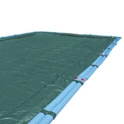 Midwest Canvas - 16' X 32' Rectangle Winter Pool Cover, 12 Year Warranty, Green -Clean Pool Supply Rectangle Winter Pool Cover 12 Year Warranty Green 22