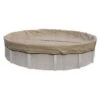Polar Protector 18' Round Winter Pool Cover, 20 Year Warranty -Clean Pool Supply Round Polar Protector Above Ground Winter Pool Cover 20 Year Warranty Tan 12