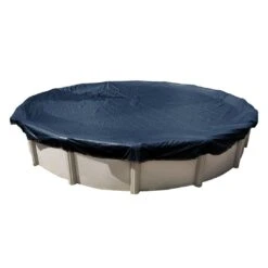 Midwest Canvas - Round Winter Pool Cover, 10 Year Warranty, Blue -Clean Pool Supply Round Winter Pool Cover 10 Year Warranty Blue 16