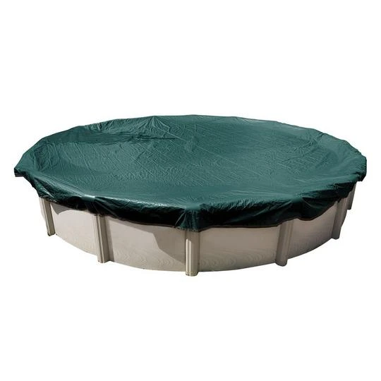 Midwest Canvas - 12' Round Winter Pool Cover, 12 Year Warranty, Green 4 Midwest Canvas - 12' Round Winter Pool Cover, 12 Year Warranty, Green - Image 2