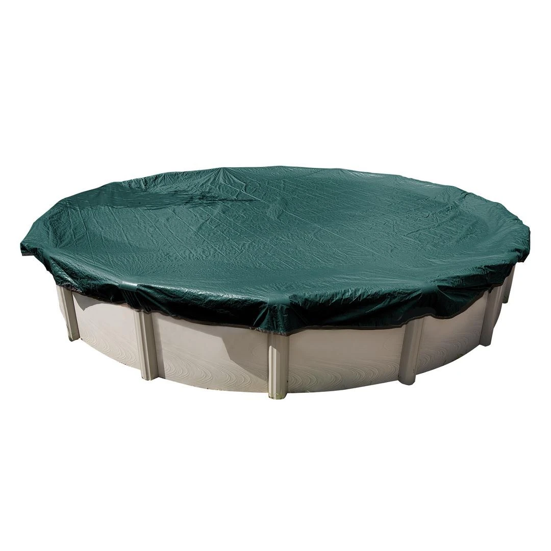 Midwest Canvas - 12' Round Winter Pool Cover, 12 Year Warranty, Green 9 Midwest Canvas - 12' Round Winter Pool Cover, 12 Year Warranty, Green - Image 7