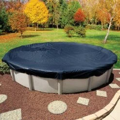 Midwest Canvas - 18' Round Winter Pool Cover, 8 Year Warranty, Blue 19 Midwest Canvas - 18' Round Winter Pool Cover, 8 Year Warranty, Blue -Clean Pool Supply Round Winter Pool Cover 8 Year Warranty Blue 27