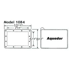 Aquador - Skimmer Faceplate And Lid For Hayward In-Ground Pool Skimmer -Clean Pool Supply Skimmer Faceplate and Lid for Hayward In Ground Pool Skimmer 4