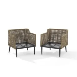 Crosley - Southwick 2-Piece Outdoor Wicker Armchair Set -Clean Pool Supply Southwick 2 Piece Outdoor Wicker Armchair Set 12