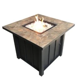 AZ Patio Heaters - Square Tile Propane Fire Pit, 40K BTU -Clean Pool Supply Square Tile Propane Fire Pit 40K BTU 3