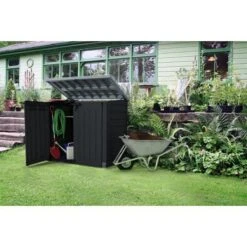 Keter - Store-It-Out Prime XL Storage Shed, Black -Clean Pool Supply Store It Out Prime XL Storage Shed Black 3