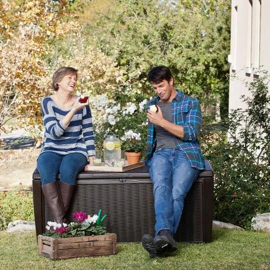 Keter - Sumatra Brown 135 Gallon Deck Box 7 Keter - Sumatra Brown 135 Gallon Deck Box - Image 5