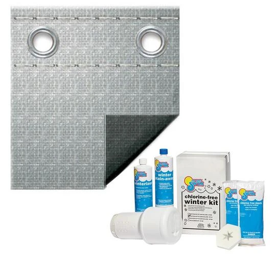 Super Polar Plus 16-Year 21' Round Winter Pool Cover With Pool Closing Kit Up To 15,000 Gallons Bundle 3 Super Polar Plus 16-Year 21' Round Winter Pool Cover With Pool Closing Kit Up To 15,000 Gallons Bundle