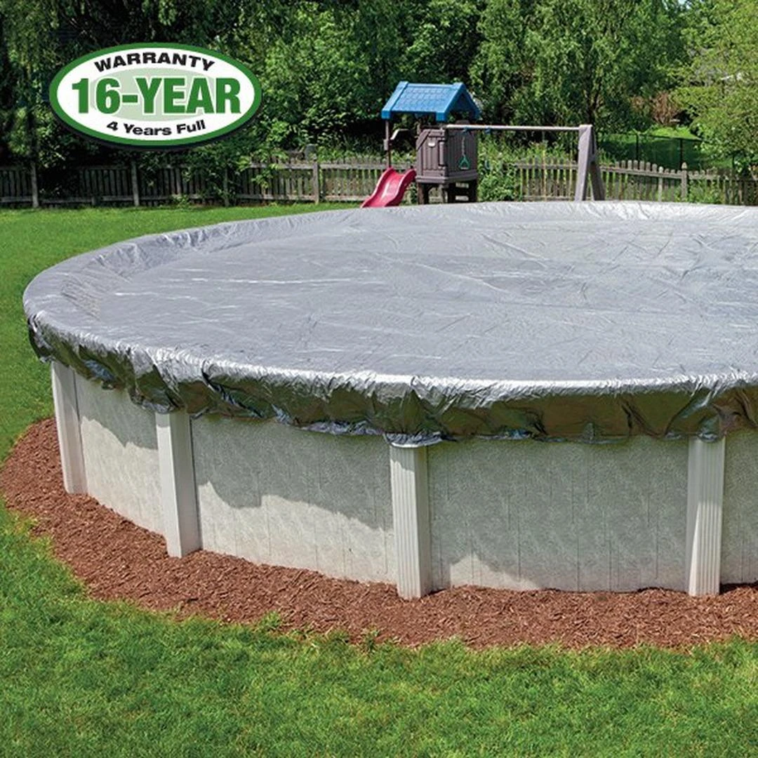 Super Polar Plus 28' Round Winter Pool Cover With 45 Cover Clips 4 Super Polar Plus 28' Round Winter Pool Cover With 45 Cover Clips - Image 2