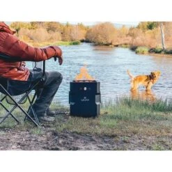 Ukiah - Tailgater II Premium Portable Audio Gas Fire Pit With Beat To Music Technology, Black -Clean Pool Supply Tailgater II Premium Portable Audio Gas Fire Pit with Beat to Music Technology Black 5