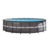 Intex - Ultra Frame 18' X 52" Round Metal Frame Above Ground Pool Package -Clean Pool Supply Ultra Frame 18 x 52 Round Metal Frame Above Ground Pool Package
