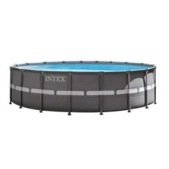 Clean Pool Supply 1 Intex - Ultra Frame 18' X 52" Round Metal Frame Above Ground Pool Package