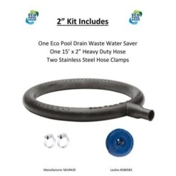 Eco Pool Drain - Waste Water Saver 2" Hose Kit -Clean Pool Supply Waste Water Saver 2 Hose Kit 2
