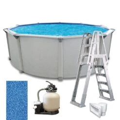 Weekender II Premium 18' X 52" Round Above Ground Pool Package -Clean Pool Supply Weekender II Premium Above Ground Pool Package 20