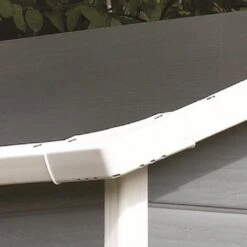 Keter - Manor 4x6 Resin Storage Shed, Grey/White -Clean Pool Supply White 14